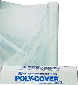 Orgill Poly 4X84C Poly Film, 100 ft L, 8.3 ft W, Clear