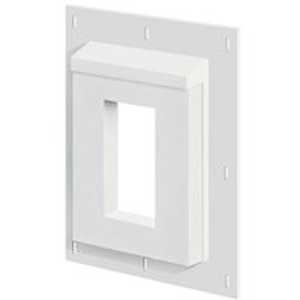 Builders Edge 3SMR68TW Mounting Block, Split, White, 11-1/2 in L, 9-1/16 in W, Fiber Cement