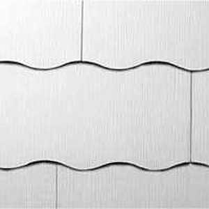 GAF Purity WeatherSide Series 2214000WG Shingle Siding, 12 in L Nominal, 24 in W Nominal, 11/64 in Thick Nominal, White