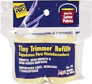 Foampro 63 Trimmer Refill, 3/8 in Thick Nap, 2 in L, Foam Cover