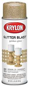 Krylon K03801A00 Craft Spray Paint, Glitter, Golden Glow, 5.75 oz, Can