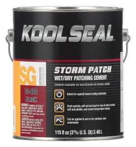 Kool Seal KS0083300-16 Patching Cement, Black, Liquid, 1 gal