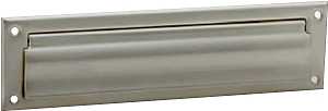 Schlage SC620B-619 Mail Slot, 3-1/2 in L, 13 in W, Brass, Satin Nickel