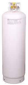 Worthington 282170 Propane Cylinder, 100 lb Tank, Steel, White
