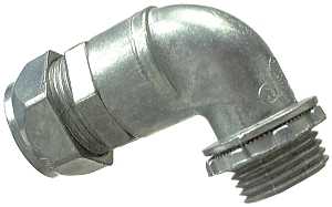 Halex 02905B EMT Elbow, 90 deg Angle, 1/2 in Compression, Zinc, 25/BX