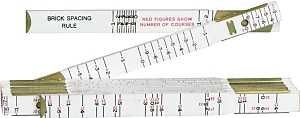 Crescent Lufkin Red End Series T636N Rule, 1/16 in Graduation, White, Wood