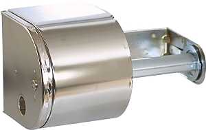 North American Paper 57320 Tissue Dispenser, 4-1/2 in W Roll, 5 in Dia Roll, Steel, Chrome