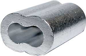 Campbell 7670844 Cable Ferrule, 3/16 in Dia Cable, Aluminum