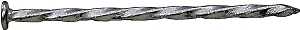 ProFIT 0010202 Deck Nail, 20D, 4 in L, Steel, Hot-Dipped Galvanized, Flat Head, Spiral Shank, 50 lb