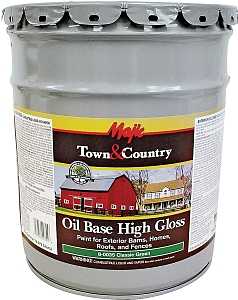 Majic Paints 8-0035-5 Barn and Fence Paint, High-Gloss, Classic Green, 5 gal Pail
