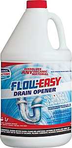 Flow-Easy FE128 Drain Opener, Liquid, Brown, 1 gal