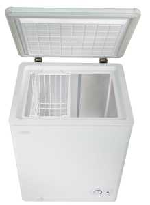 Danby DCF038A2WDB-3 Chest Freezer, 24.94 in W Exterior, 22-3/16 in D Exterior, 33-1/16 in H Exterior, 3.8 cu-ft, White