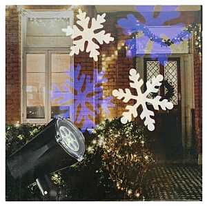 Hometown Holidays 92410 Motion Projector, 300 mA, 120 V, LED, Blue/White, Black, Black