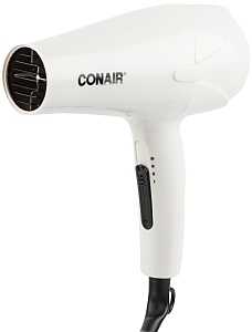 Conair 246RNC Hair Dryer, Specifications: 1875 W Wattage, 2 Heat/Speed Settings, White