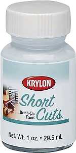 Krylon KSCB025 Craft Enamel Paint, High-Gloss, White, 1 oz, Bottle