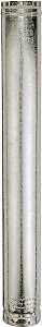 AmeriVent 3E4 Type B Gas Vent Pipe, 3 in OD, 4 ft L, Aluminum/Galvanized Steel