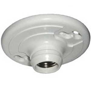 Allied Moulded LH-11P Lamp Holder, 4-9/16 in W x 1-1/2 in H Dimensions, 250 V, 660 W, White