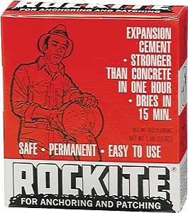 Rockite 10001 Expansion Cement, Powder, White, 1 lb Box
