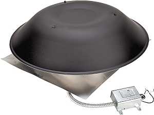 Lomanco LomanCool 2000B Standard Power Vent, Black, 1100 rpm, 120 V
