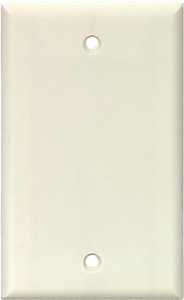 Arrow Hart 2129 2129W-BOX Wallplate, 4.95 in L, 2-3/4 in W, 0.08 in Thick, 1 -Gang, Polycarbonate, White