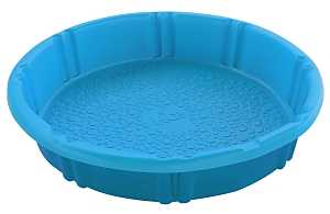 Gracious Living 1002-MAYBLU-12 Kiddie Pool, 60 in Dia, 100 gal Capacity, Round, Polyethylene, Blue