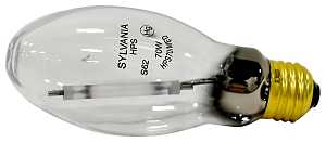 Sylvania 67435 Sodium Lamp, 70 W, Medium E26 Lamp Base, 5350 Lumens, 1900 K Color Temp, 24,000 hr Average Life