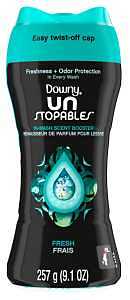 Downy Unstopables 80730051 In-Wash Scent Booster Beads, 9.1 oz Bottle, Solid, Fresh, Blue/Green