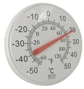 Thermor TR605 Thermometer, Analog, Plastic Casing, White Casing