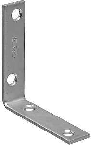 National Hardware 115BC Series N266-338 Corner Brace, 2-1/2 in L, 5/8 in W, Steel, Zinc, 0.1 Thick Material