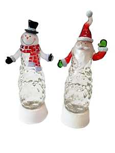 Hometown Holidays 22406 Santa/Snowman, Assorted