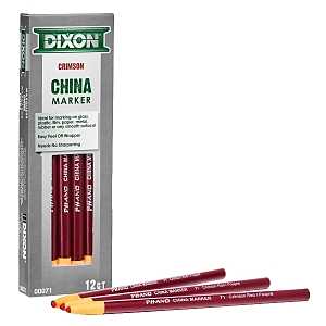 Dixon Ticonderoga 00071 China Marker, Red, 7 in L