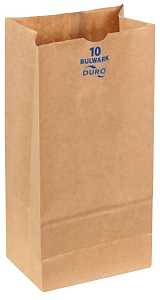 Duro Bag 71010 Series Heavy-Duty SOS Bag, 4-3/16 in W, 6-5/16 in L, Virgin Paper, Kraft