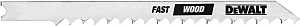 DEWALT DW3700H Jig Saw Blade, 6 TPI, 1/4 in W, 4 in L