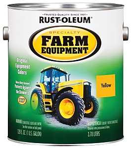 Stops Rust 7449402 Farm Equipment Paint, Caterpillar Yellow, 1 gal, Can