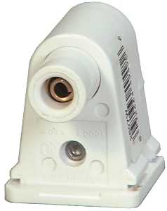 Eaton Wiring Devices 2507W-BOX Lamp Holder, 1.31 in W x 1.73 in H Dimensions, 1000 VAC, 660 W, White