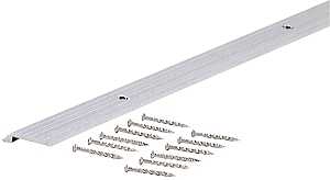 M-D 78113 Tile Edge, 72 in L, 3/4 in W, Vinyl, Silver