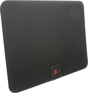 Zenith VN1ANIUTP30 HDTV Antenna, Black, 47 to 230 MHz VHF, 470 to 862 MHz UHF Signal Bandwidth, 28 dB Gain
