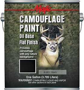 Majic Paints 8-0851-1 Camouflage Paint, Black, 1 gal Can
