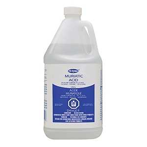 Ro-tyme 77615 Muriatic Acid, 4 L Bottle, Liquid, Pungent, Straw Yellow