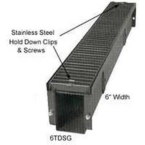 Marshall Stamping 6EPS Trench Drain End Plate, 7 in H x 6-3/4 in W Dimensions