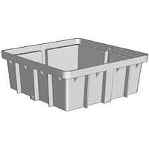 DrainTech 916/0906SD Square Riser, 9.5 in L x 9.5 in W x 7.2 in H Dimensions, Polyethylene