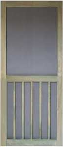 Kimberly Bay DSP536 Screen Door, 35-3/4 in W, 79-3/4 in H, Natural
