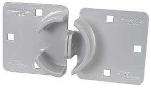American Lock A800 Padlock Hasp, 1-1/16in(23cm), Hidden Shackle, Chrome