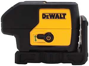 DEWALT DW083CG Laser Level, 100 ft, +/-1/8 in at 30 ft Accuracy, Green Laser