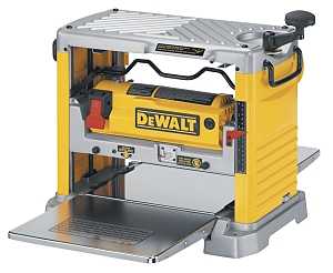 DEWALT DW734 Thickness Planer with Three Knife Cutter-Head, 15 A, 1 hp, 12-1/2 in W Planning, 1/8 in D Planning