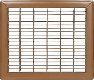 Imperial RG1109 Air Grille, 6 in L, 12 in W, Steel, Brown