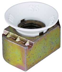 SuperStrut ZCM1003/8-10 Cone Nut, Nylon/Steel, Galvanized, Gold