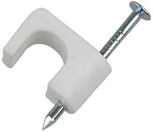 Gardner Bender PSW-1650T Staple, 1/4 in W Crown, Polyethylene