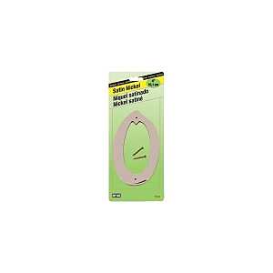 Hy-Ko SN-40 Series SN-40/0 House Number, Character: 0, 4 in H Character, Zinc