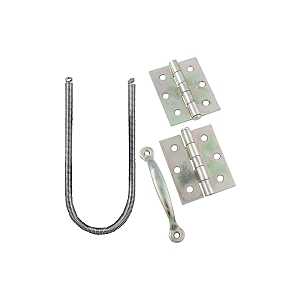 National Hardware V90 Series N107-425 Screen Door Set, Steel, Zinc